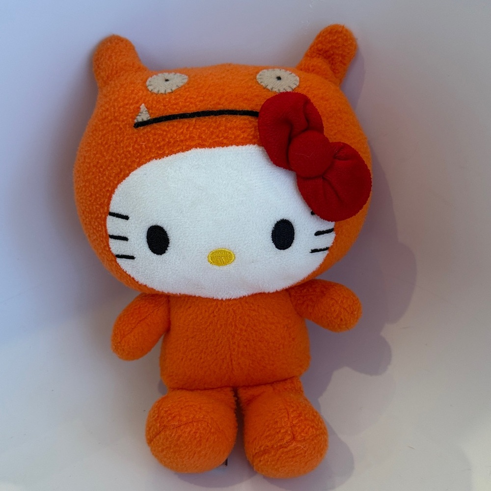 Ugly Doll x Hello Kitty 9” Orange Stuffed Animal, Rare